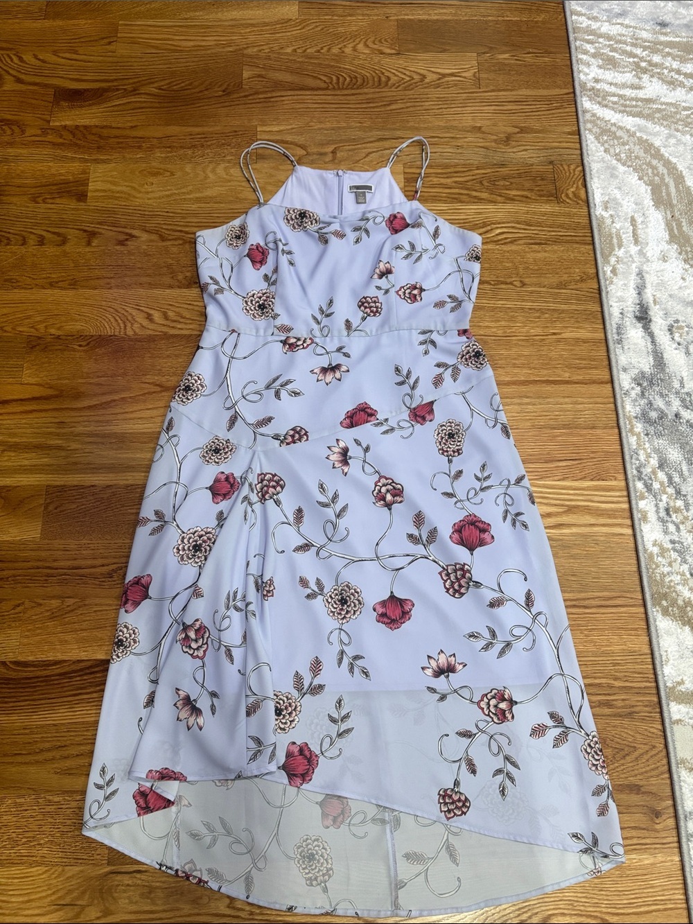 Chelsea28 Lavender pink Floral Slip Midi high low slip midi Dress summer 12